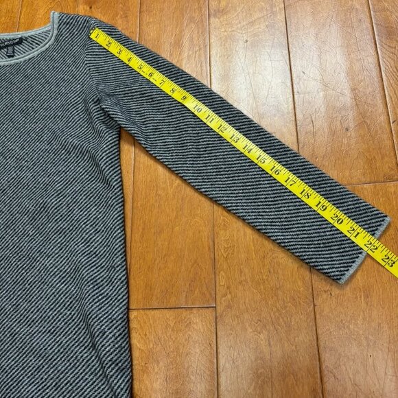 Eileen Fisher Cashmere Wool Sweater Stripe Sz PP 2P-4P Quiet Luxury Minimalist - Picture 13 of 14